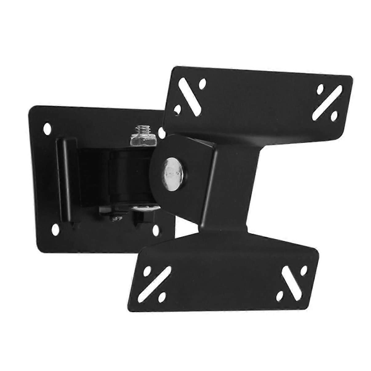 Adjustable LCD TV Bracket 12X12CM Rotatable Metal Hanger Compatible with Easy Installation and Space-Saving Design Black