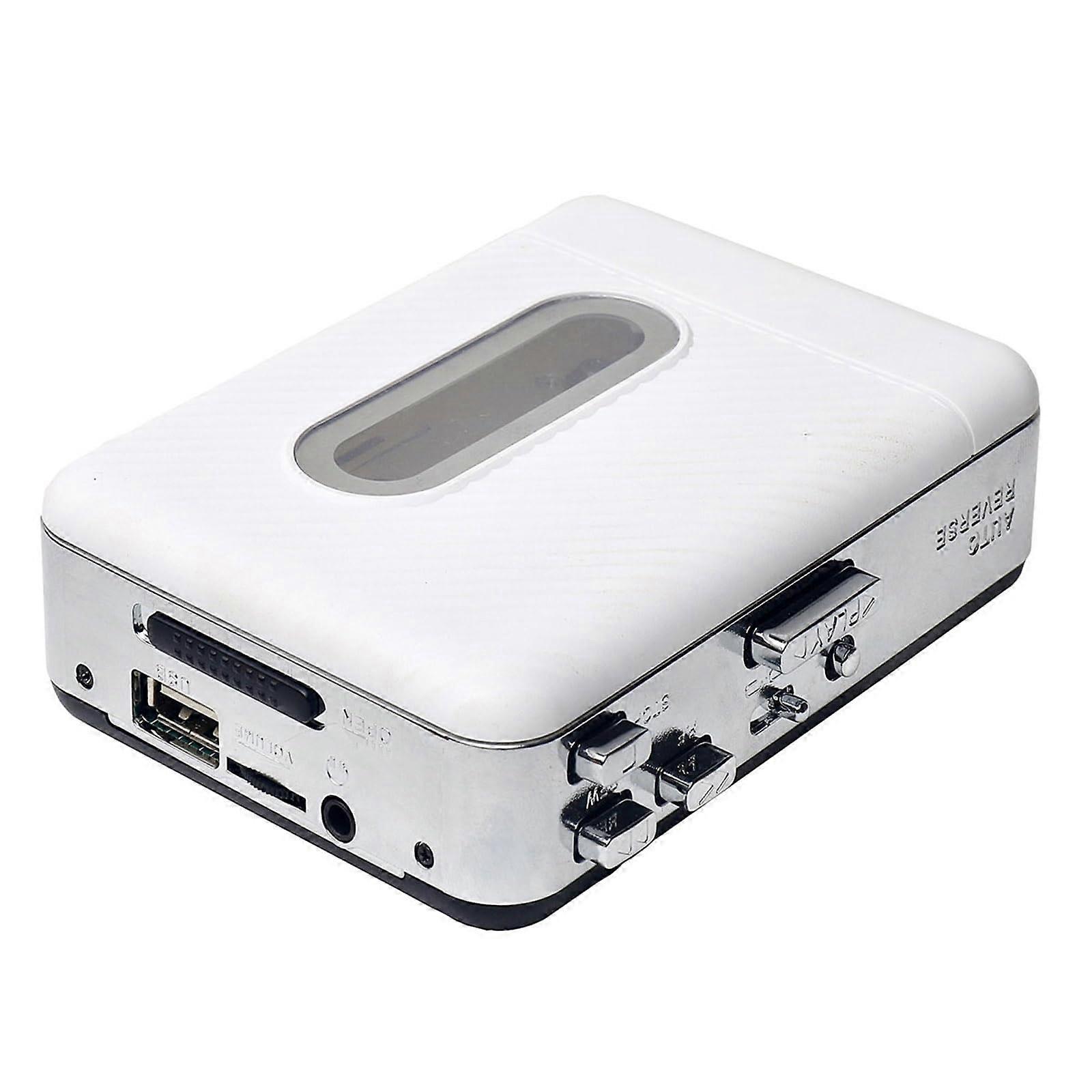 USB Cassette Player To MP3 Converter Compact Portable Design Plug And Play USB Interface Windows And Mac Compatible