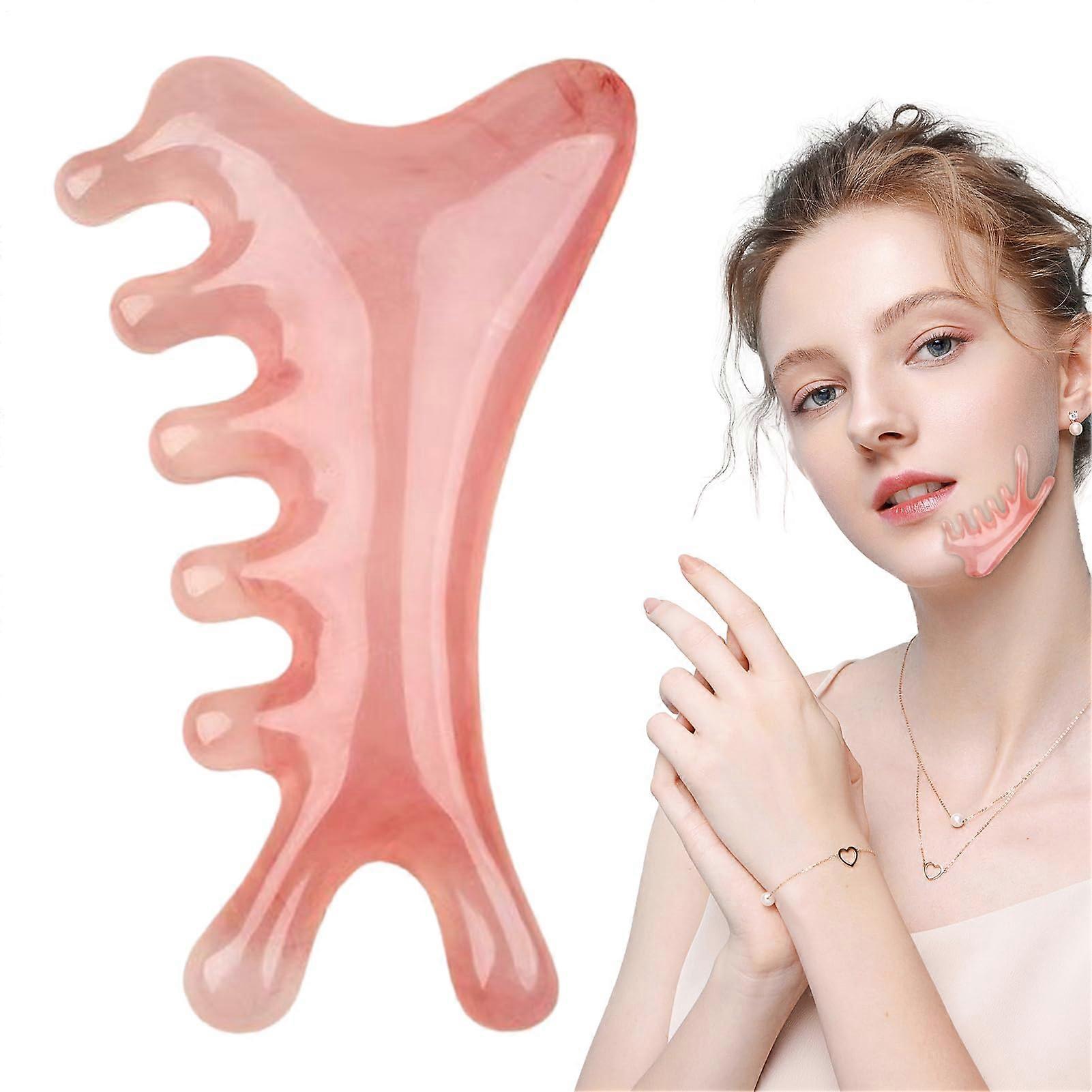 Scalp Massage Comb and Facial Scraping Tool, Manual Resin Ergonomic Head Eye Nose Massager