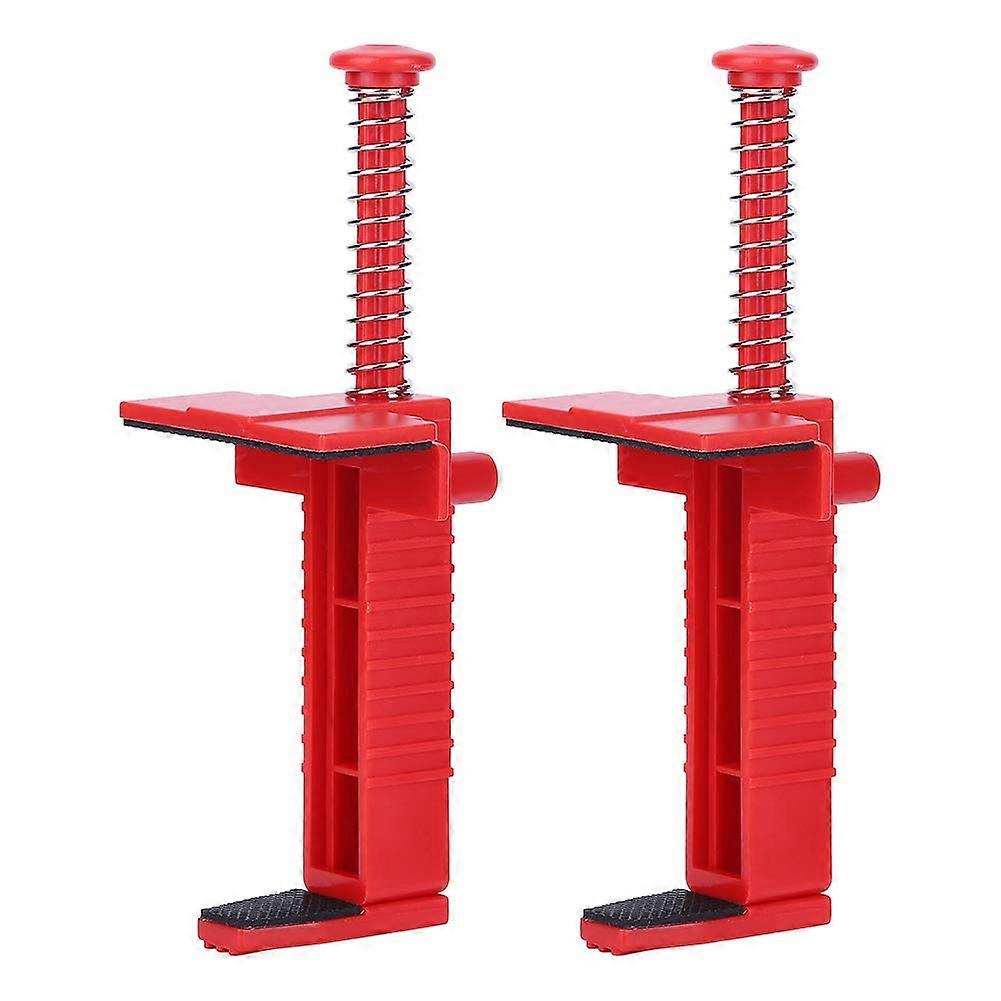 2PCS Brick Line Tool with Adjustable Alignment Clamp for Precise Bricklaying and Masonry  Red