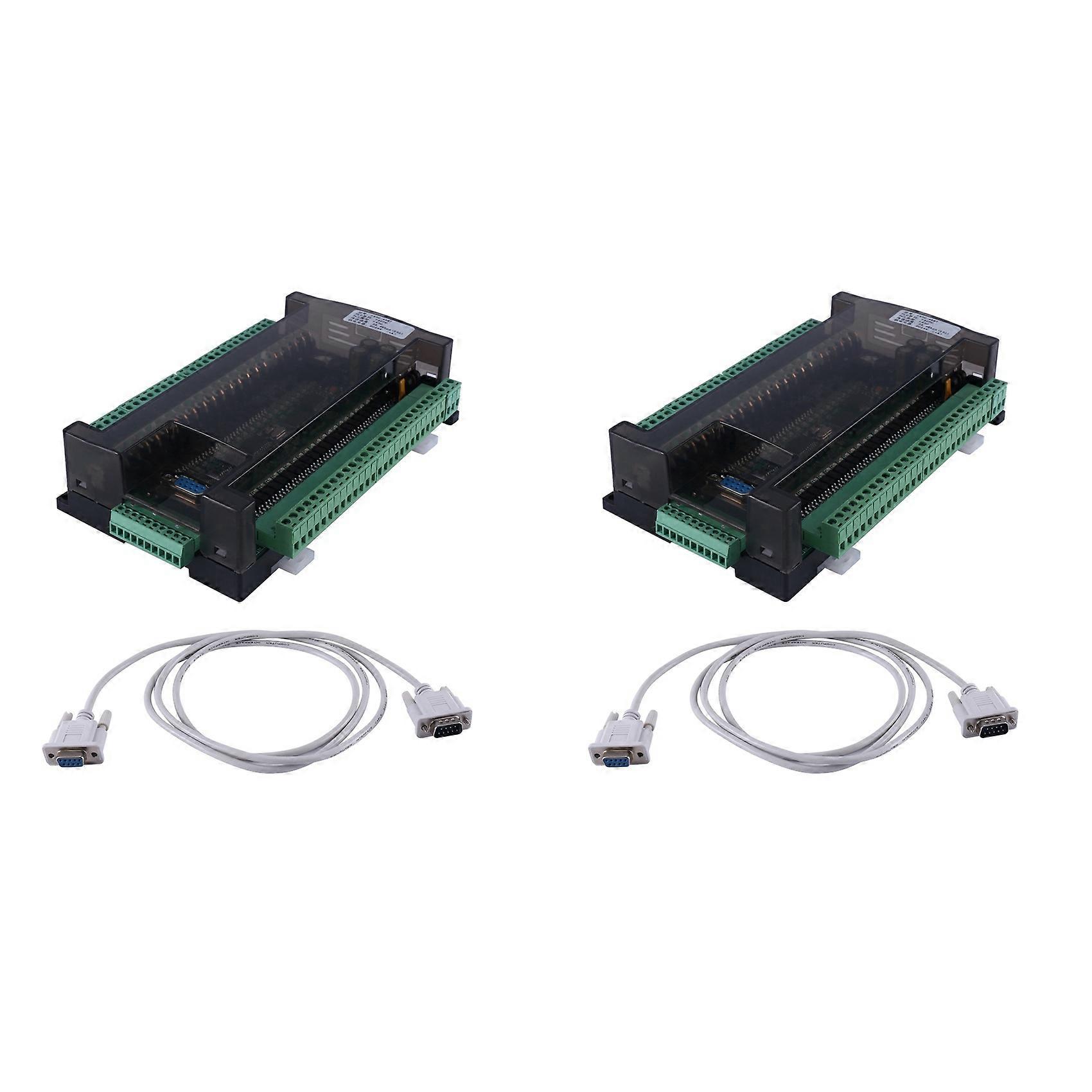 2X LE3U FX3U 48MT RS485 RTC(Real Time Clock)24 Input 24 Transistor Output 6 Analog Input 2 Analog Output Plc Controller