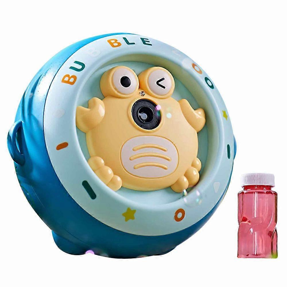 Bubble Maker Machine Cute Crab Design Bubble Machine Toy Leak Proof Portable Bubble Machine Party Automatic Electric Bubble