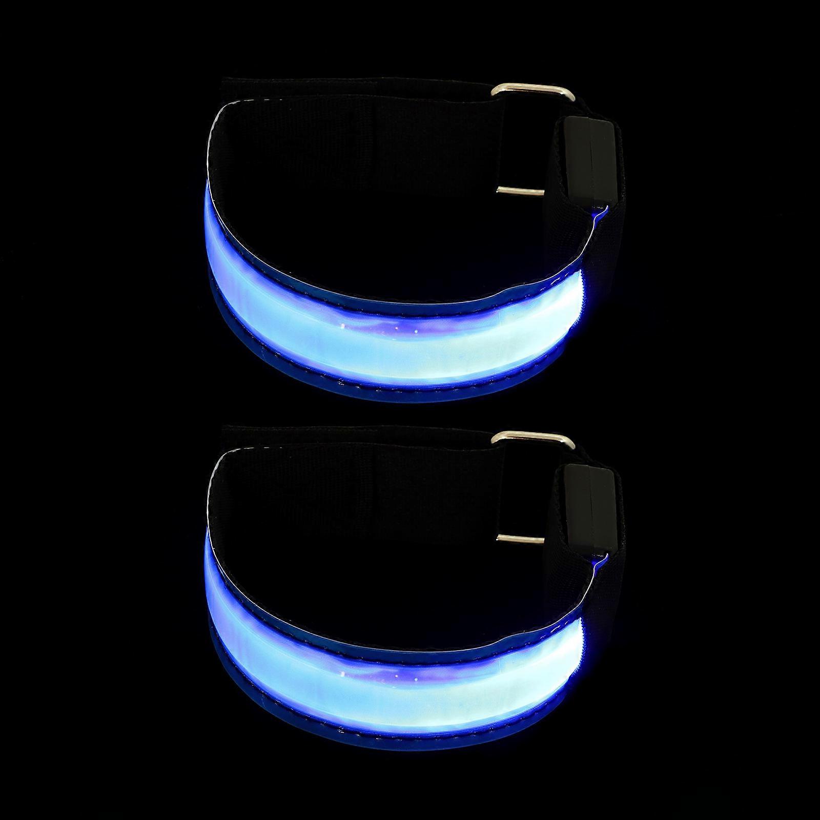 Reflective Armlet for Night Running with LED Signal Light 2Pcs Pack