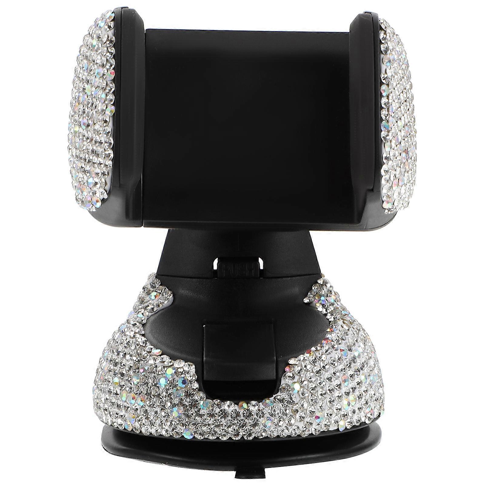 Phone Navigation Holder Diamond Design for Car Use 1Set ABS Material