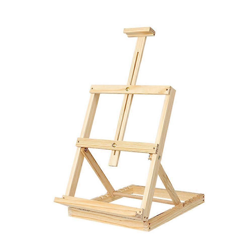 Wood Painting Easel Stand Adjustable Height Display Posters Triangular Base 1Pack