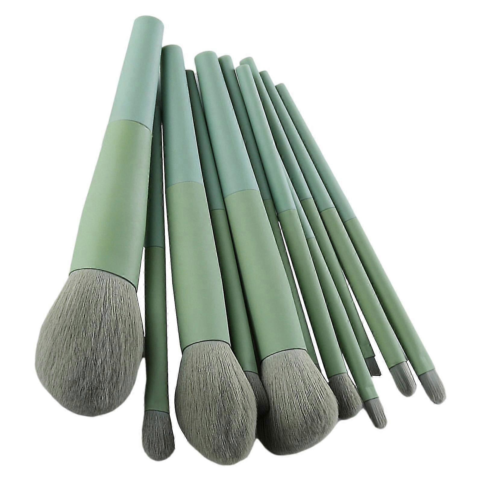 11 Pieces Foundation Eyeshadow Makeup Brushes Set Soft Bristles Profesional