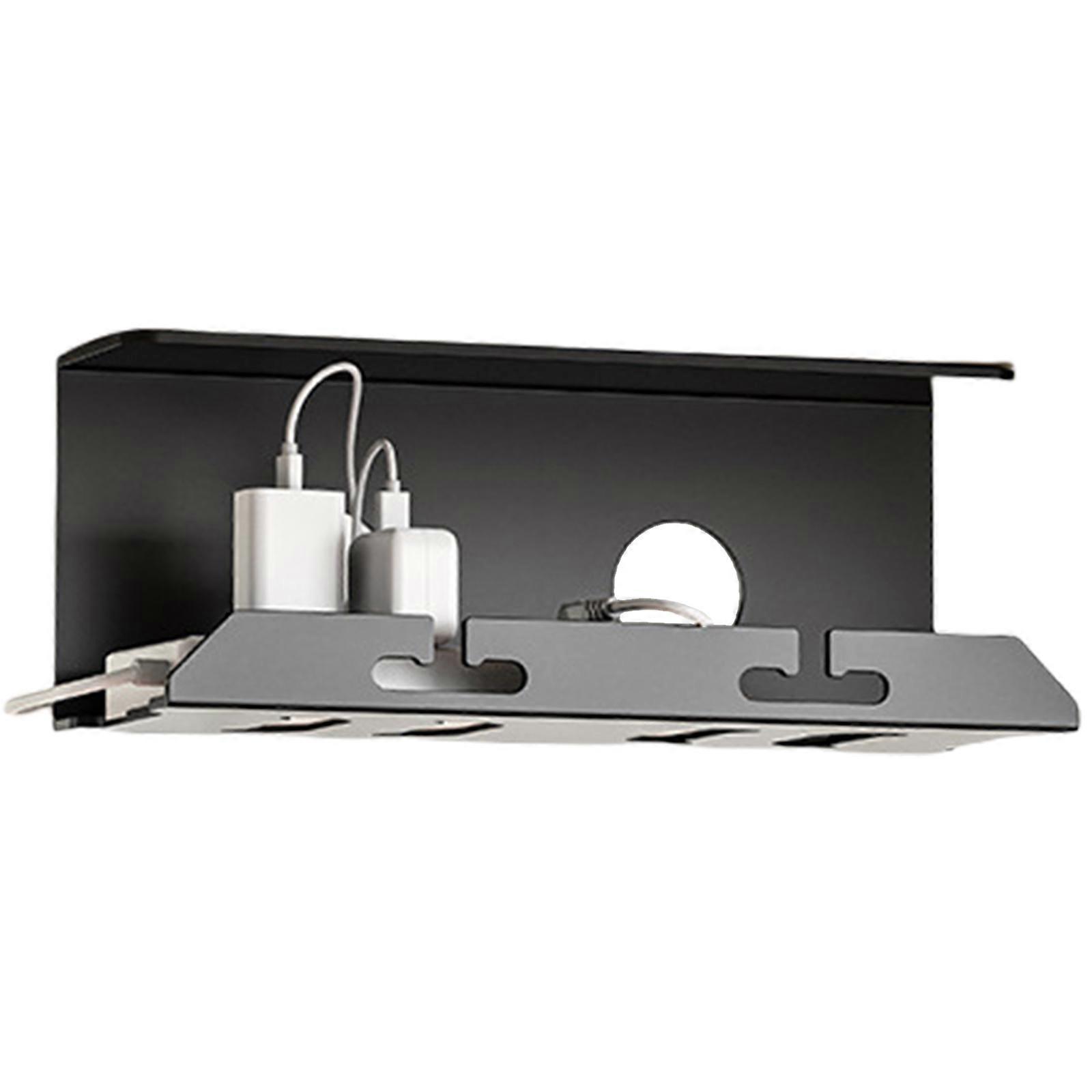 Practical Iron Cable Storage Tray Desk Cable Storage Tray Efficient Cable Organization Rack Cable Storage Holder  S