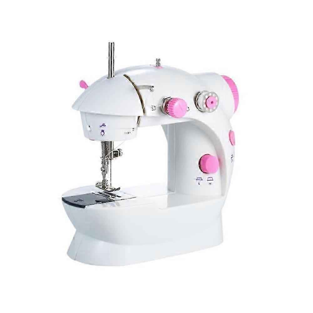 Portable Sewing Machine for Heavy Fabrics with Double Thread, LED Light and Foot Pedal
