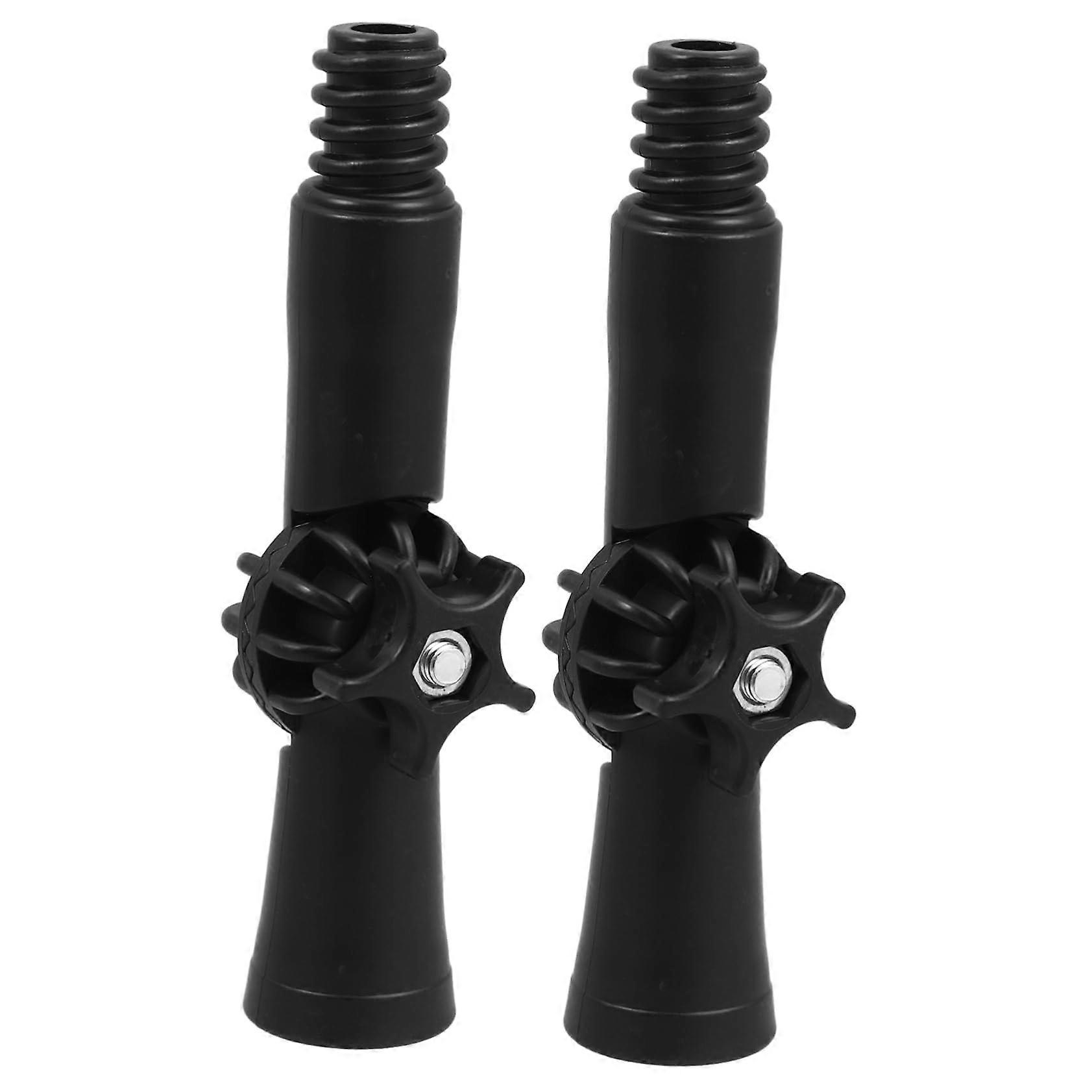 2pcs Extension Pole Adapter with Adjustable Angle Rotation and Universal Thread for Brooms and Mops