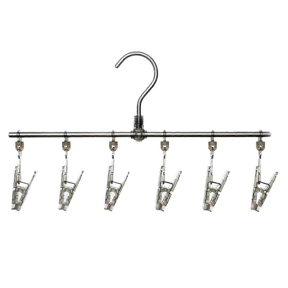 Laundry Clips with NonSlip Secure Grip, Windproof Sock Hanger, Durable Plastic Peg Set