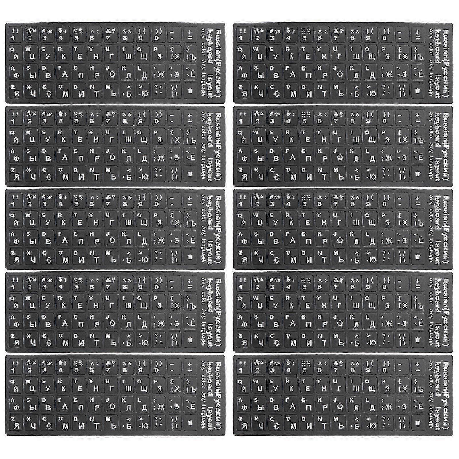 Universal Foreign Language Keyboard Stickers for Keyboard Protection 30Pcs