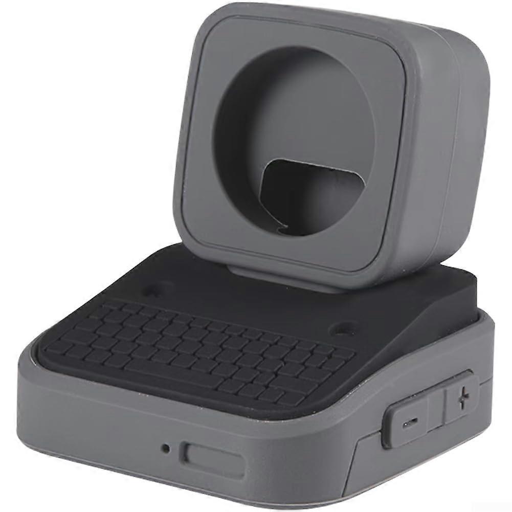 Soft Silicone Secure Charging Stand Base Black for Samsung Watch 6 5 Pro