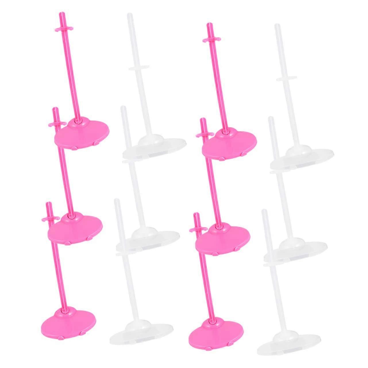 12pcs Plastic Doll Display Stand Holder with Secure AntiSlip Grip for Stable Upright Display