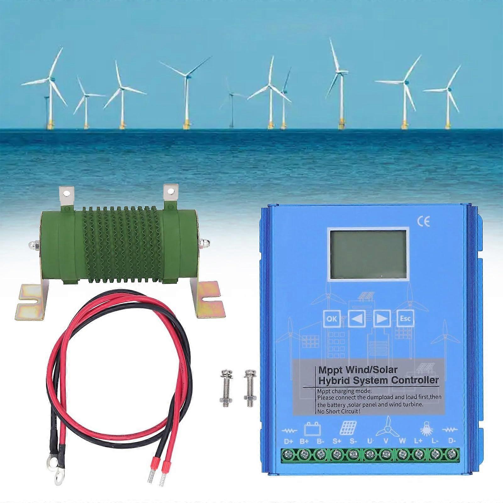 Hybrid Solar Wind MPPT Charge Controller 12V 24V 48V 20000W with LCD and Dump Load