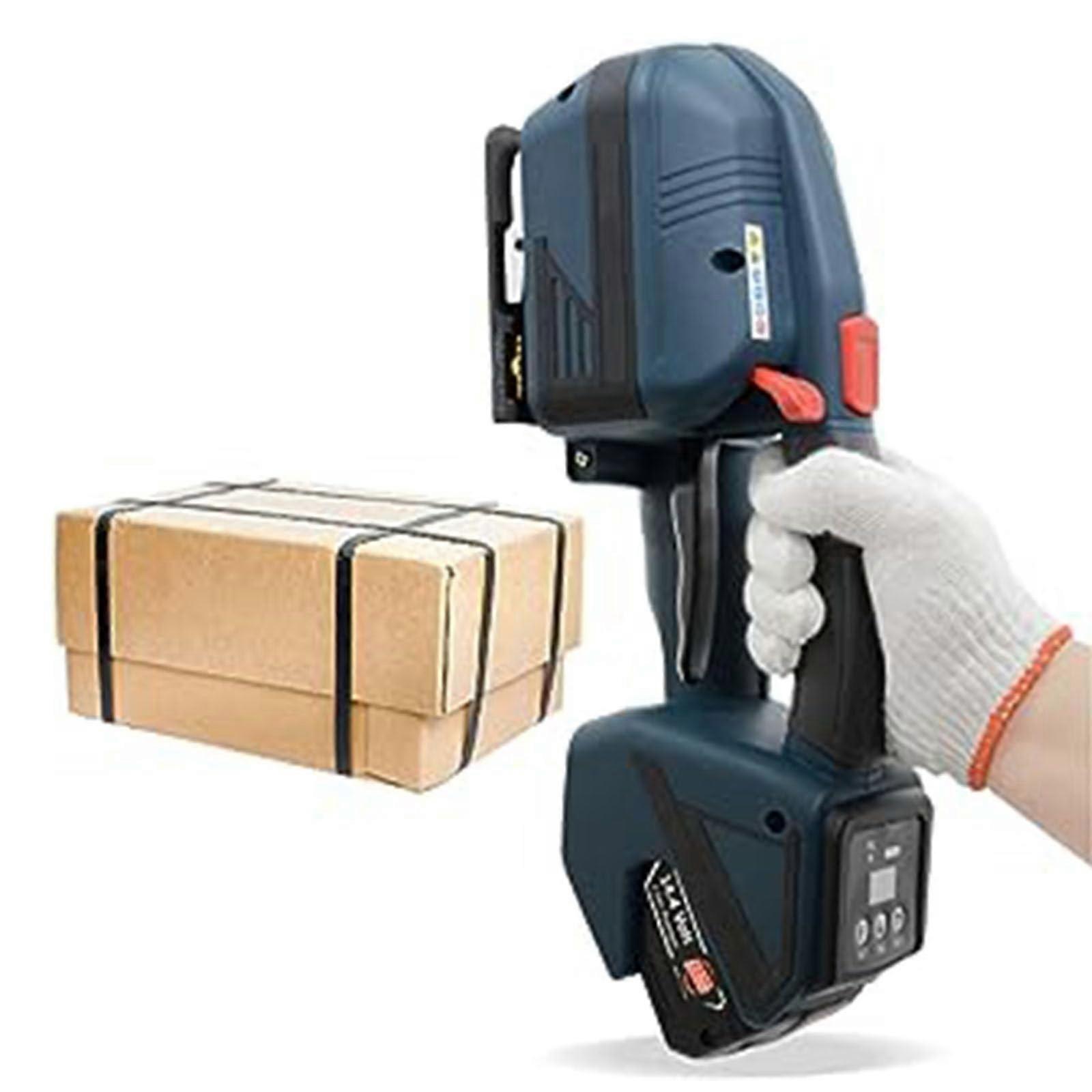 Battery Powered PET Strapping Tool with Secure Grip for 1/25/8 Inch Straps Pallets and Boxes