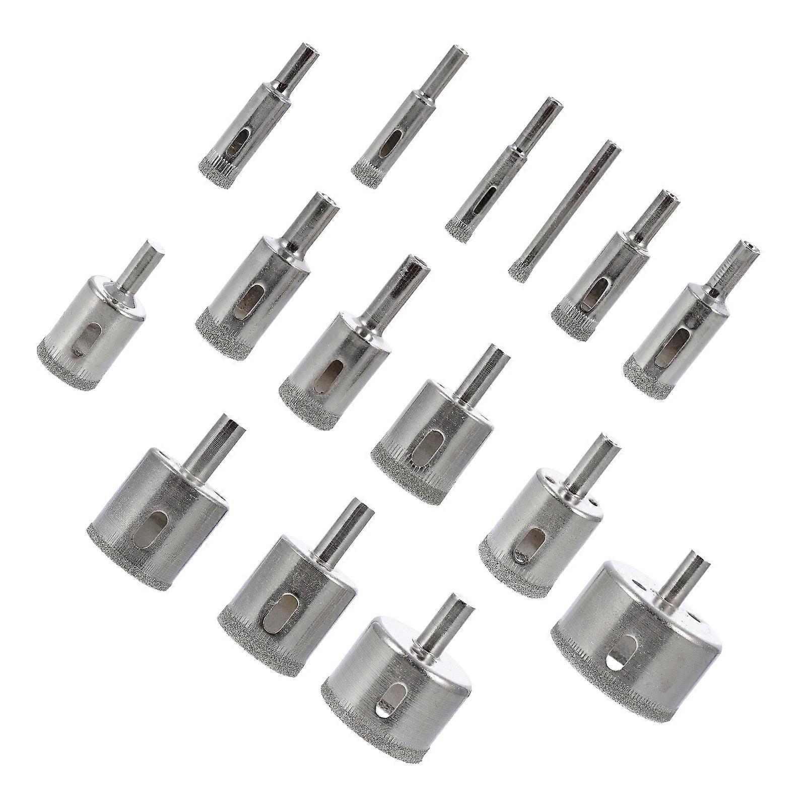 Diamond Hole Saws Set Drill Cutter for Home Use 15Pcs Diamond Kit