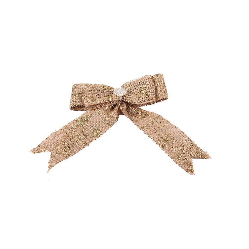 Basket Bows Burlap Bow for Decoration 12Pcs Burlap Bows Kit