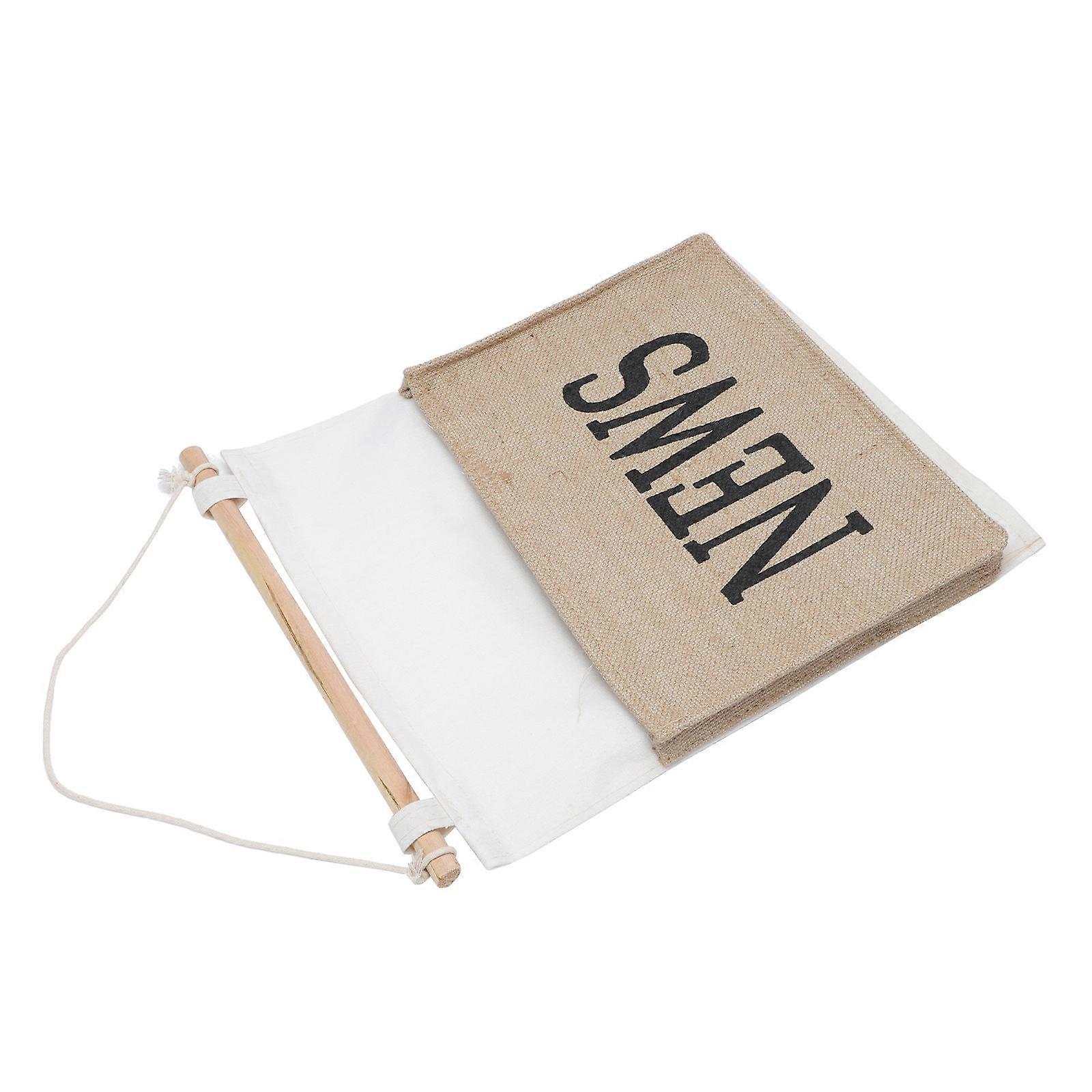 Magazine Storage Pocket Yellow 40X35CM Rectangular Shape Wall-Mounted 1Pc