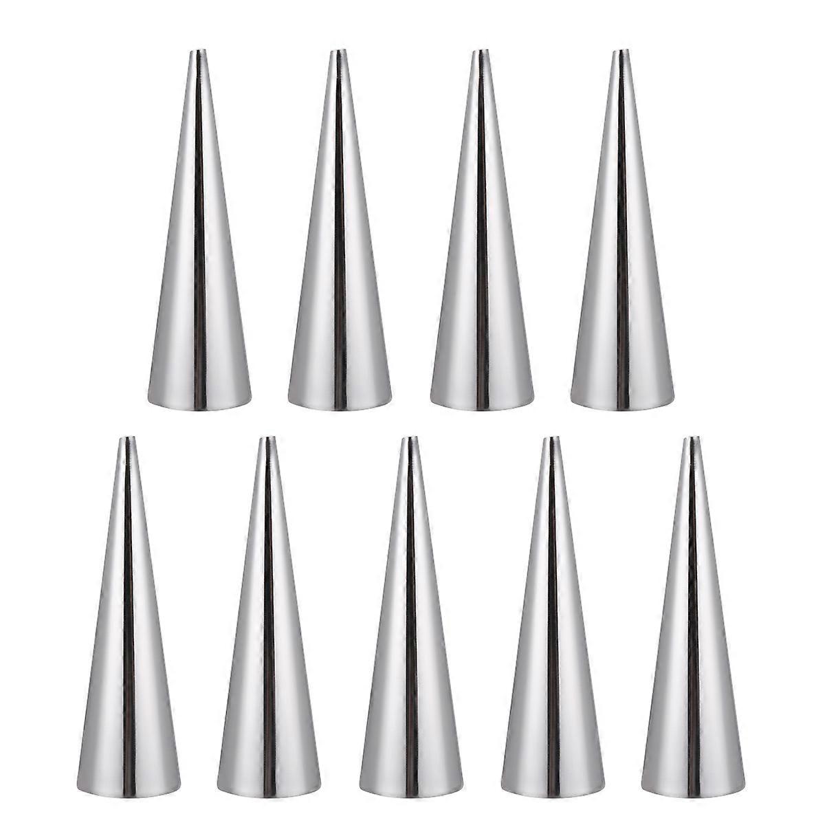 Conical Shaped Croissant Mould Bread Baking Mold for Home Use 9Pcs Set