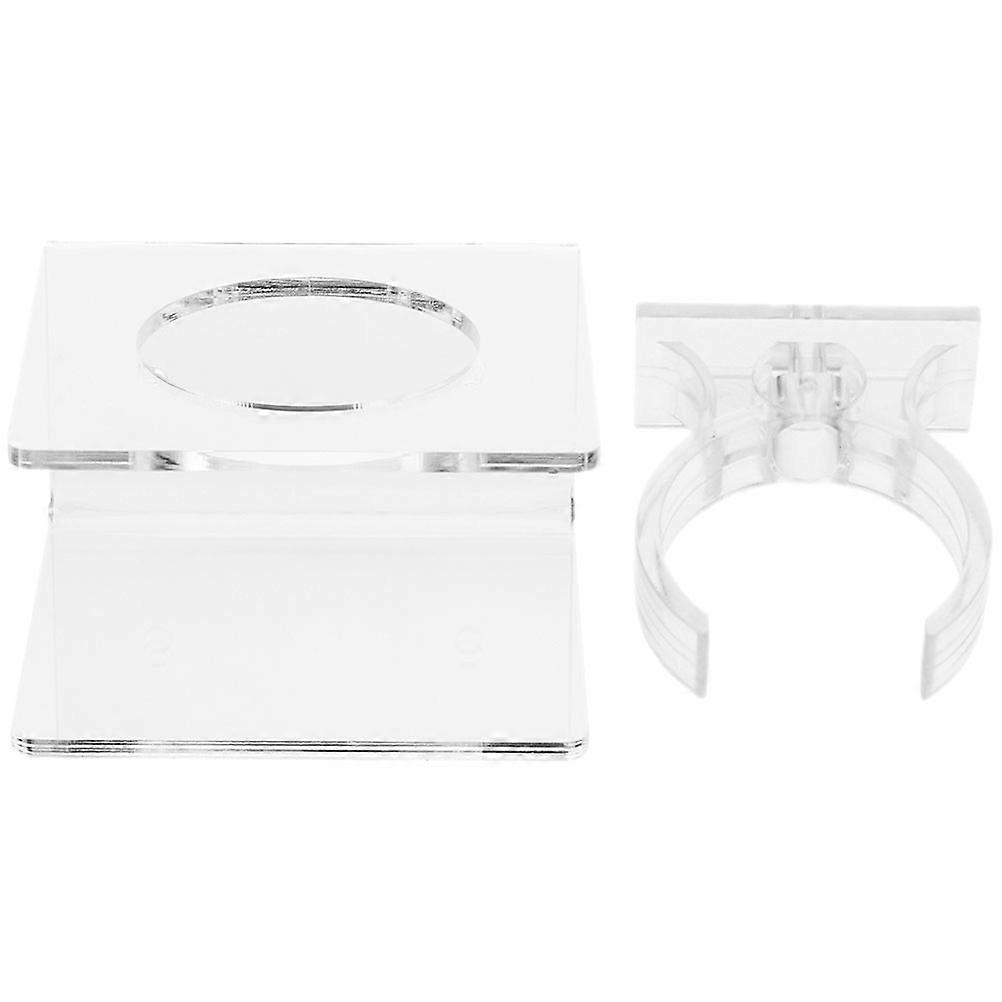 Wall Mount Sword Stand Acrylic Sword Holder for Storage 2Sets White