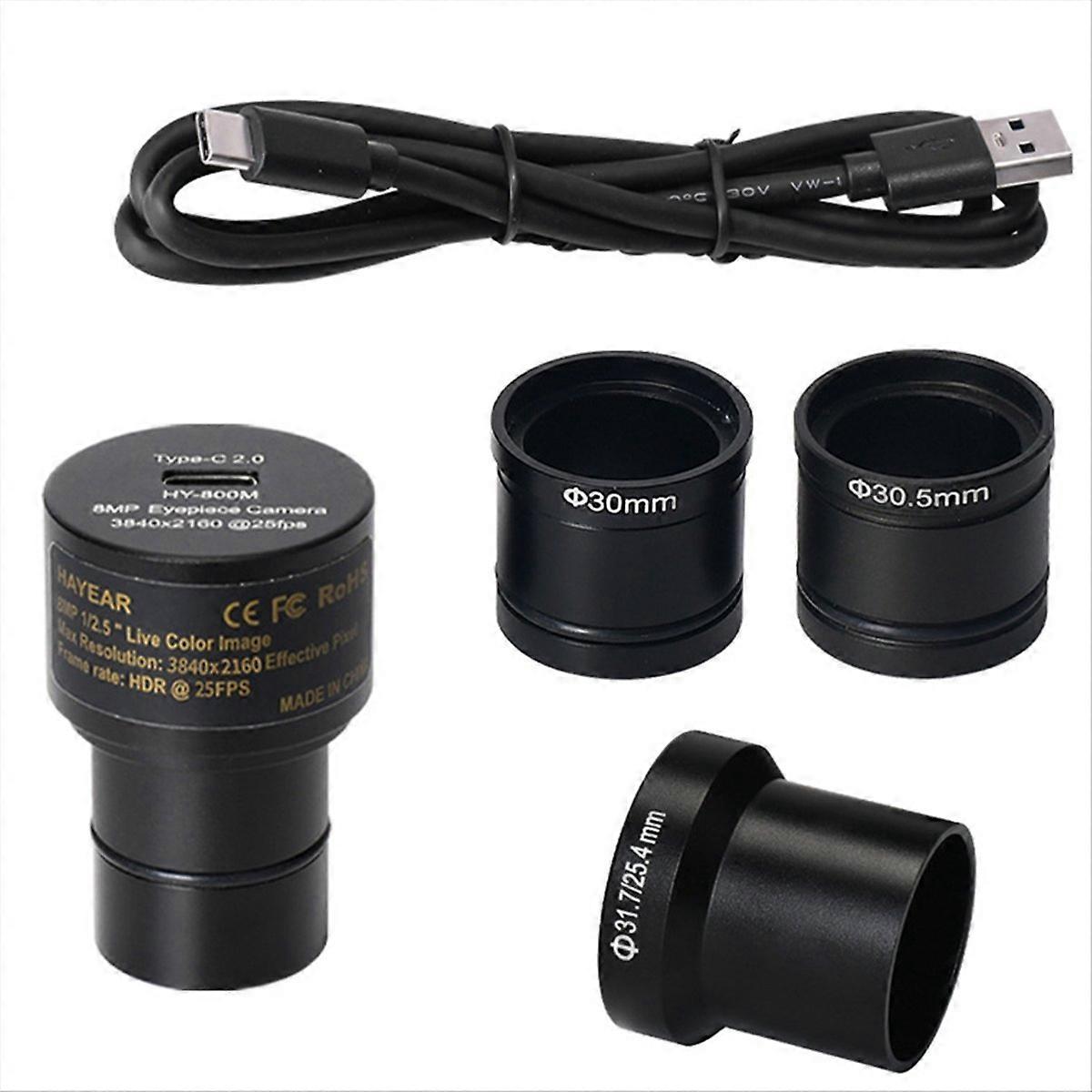  HD 4K 8 Million Pixels Microscope Camera IMX 317 CMOS USB2.0 Electronic Eyepiece Free Driver for Microscope