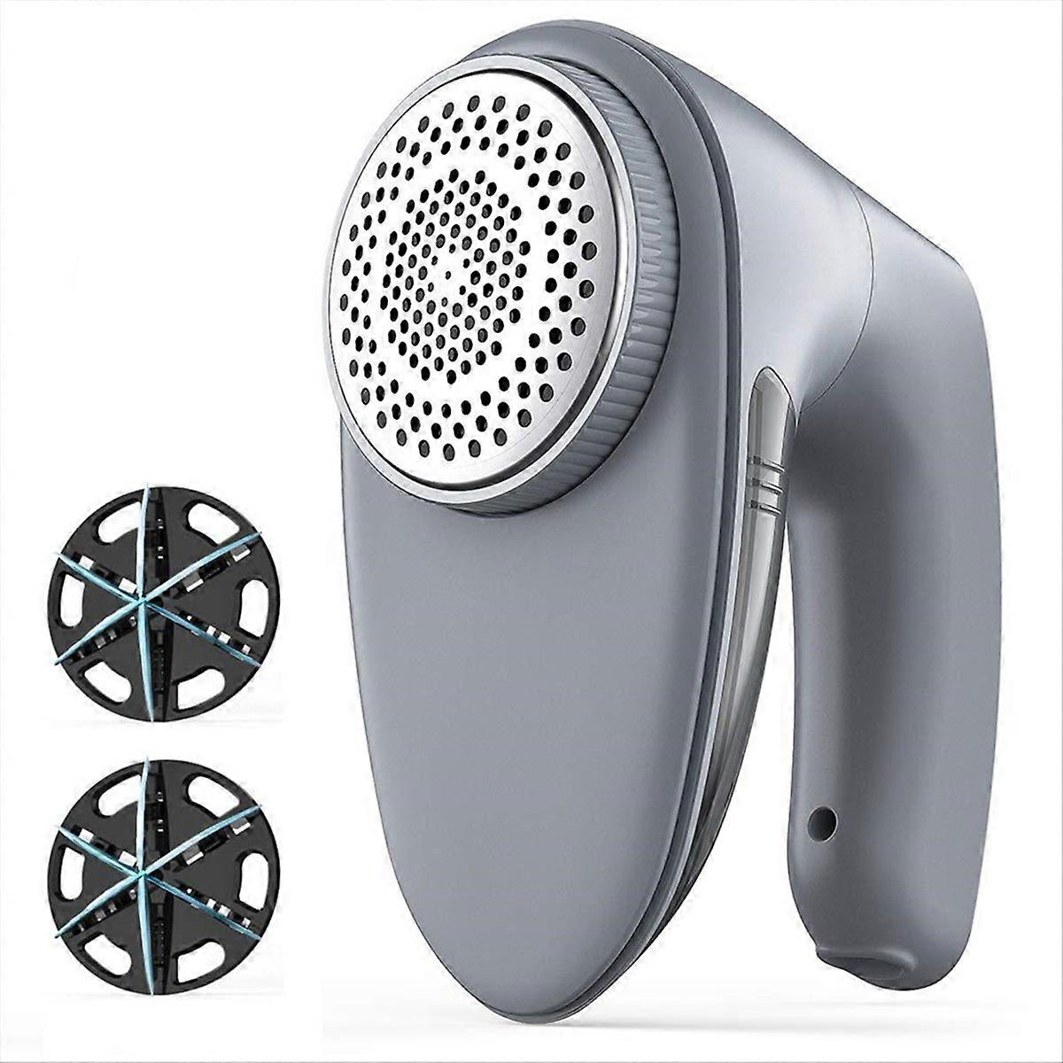 Electric Lint Remover with 6-Leaf Blades Quickly Remove, Grey
