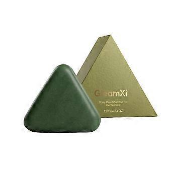 Nature Triangle Shampoo Bar, Natural Cypress Leaf & Herbal Solid Shampoo Bar, Gentle Scalp Care Hair Growth Soap, Calming & Strengthening Hair Care fo