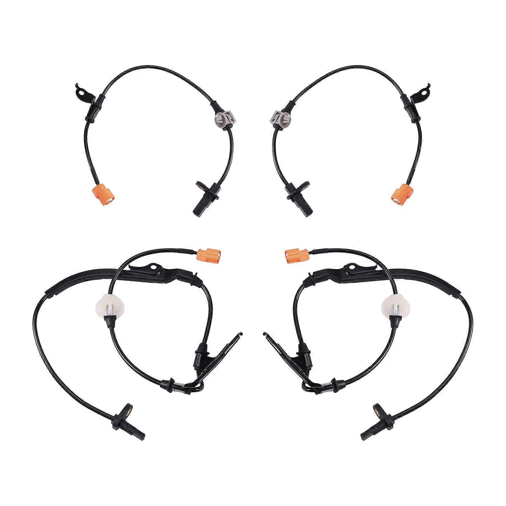 4PCS ABS Wheel Speed Sensor 57450-SDA-A02 57455-SDA-A02 57470-SDA-A03 57475-SDA-A03 for Honda Accord 2003-2007 Black