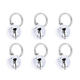 Cat and Dog Bells Christmas Bells for Pet Collar Use 30Pcs Silver