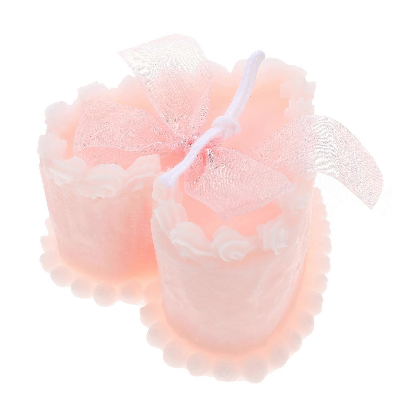Candle Cake Shape Decor for Home Practical Candle Prop