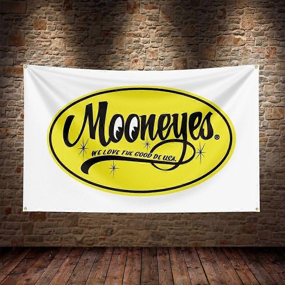 Måneøyne Bilracing Flaggbanner VQ0381