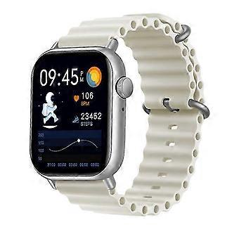 YH10 Smartwatch 1.91" HD Display, Bluetooth 5.3 Calls, Health & Sleep Tracker, 150+ Faces - White
