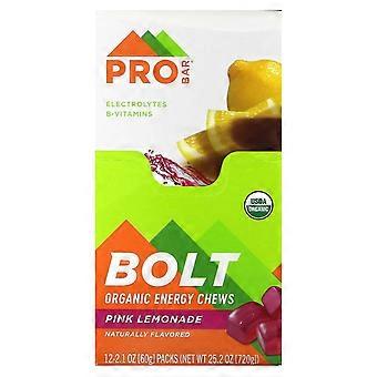 ProBar, Bolt, Organic Energy Chews, Pink Lemonade, 12 Packs, 2.1 oz (60 g) Each