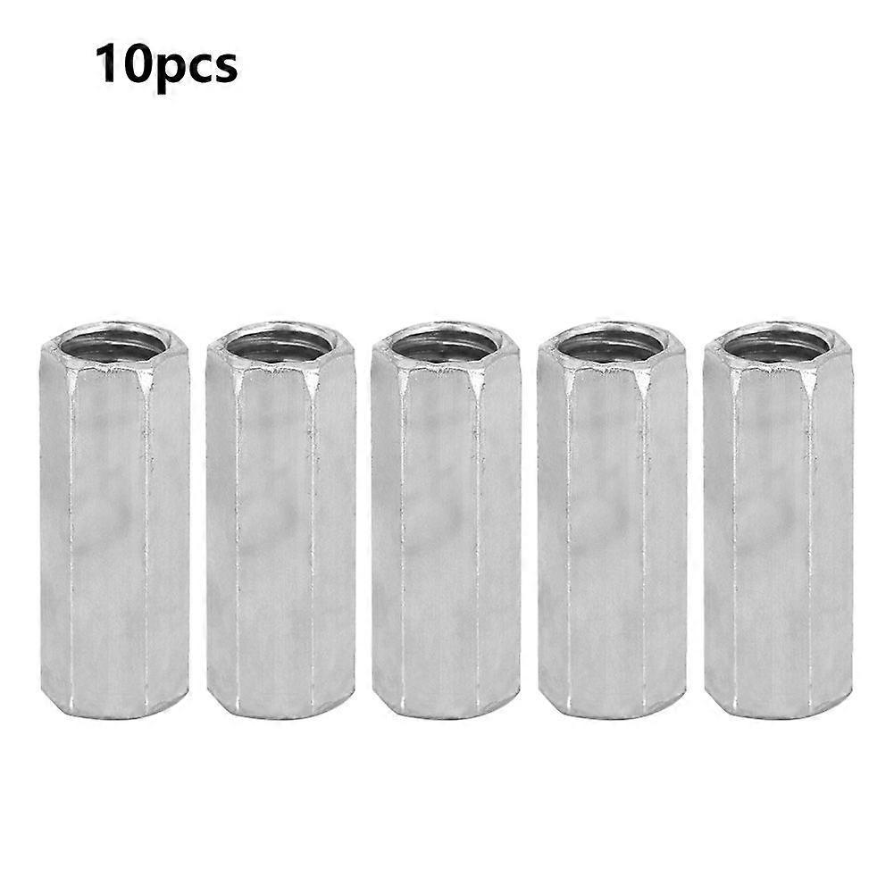10pcs M8 Long Rod Nut Hex Hexagonal Sleeve Nut Standoff Threaded Fasteners (M8*28)