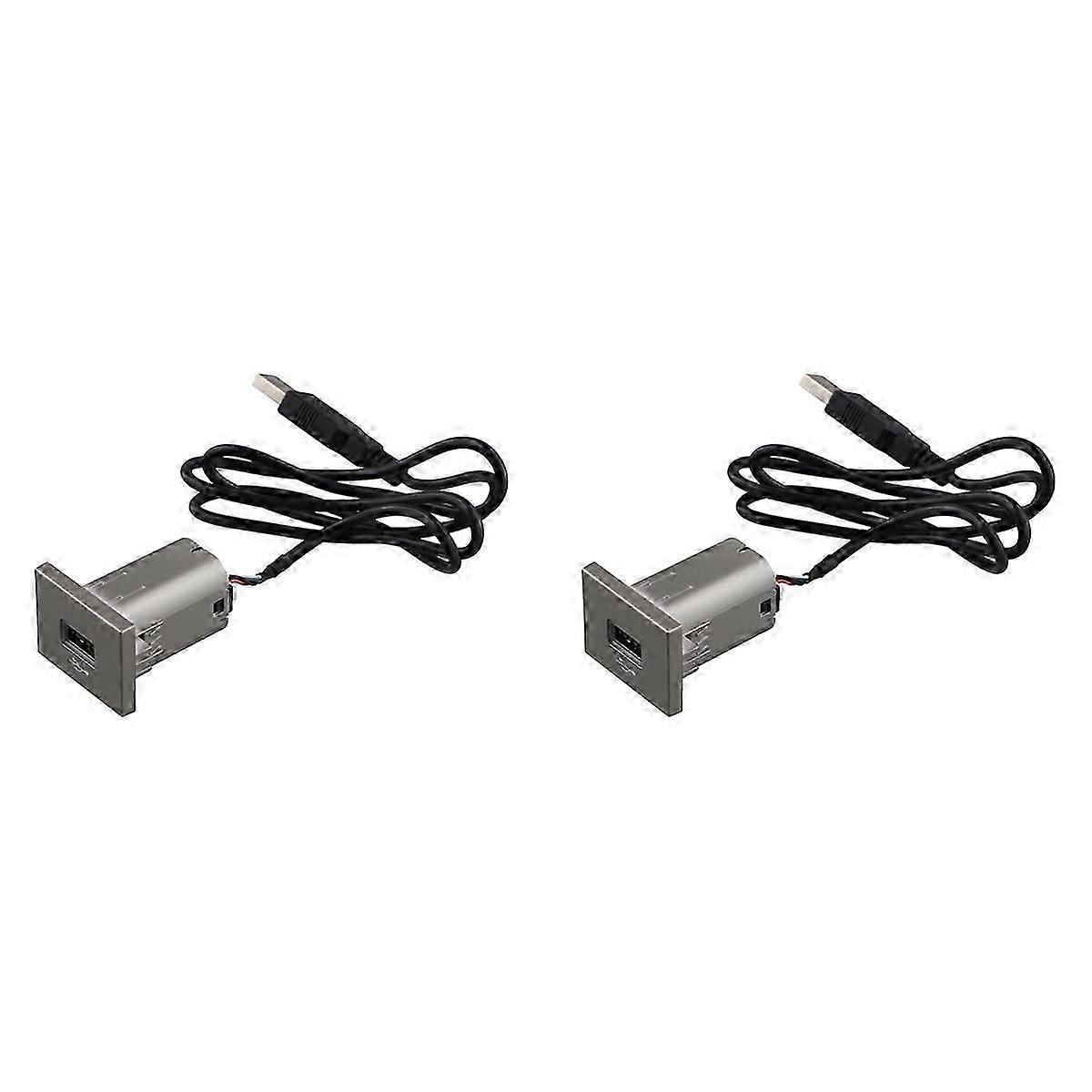 2X Car USB Input Adapter Audio Radio U-Disk Flash Socket Interface Cable for Focus 2 Mk2 2009-2011 A