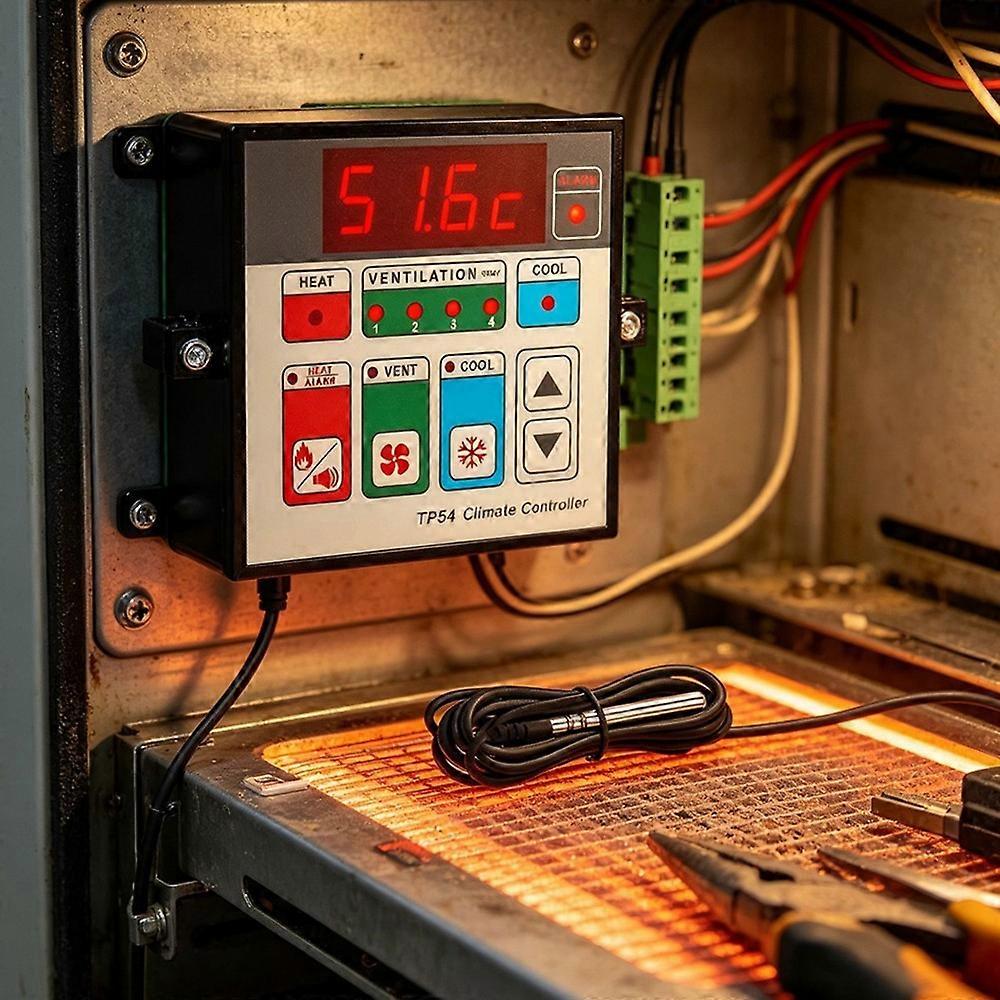 TP54 Climate Controller with NTC Sensor 4 Step Ventilation and Temperature Controller for Farmer