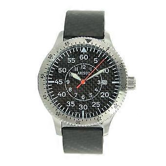 Aristo Men's Stainless Steel Carbon clock 7H73CAR