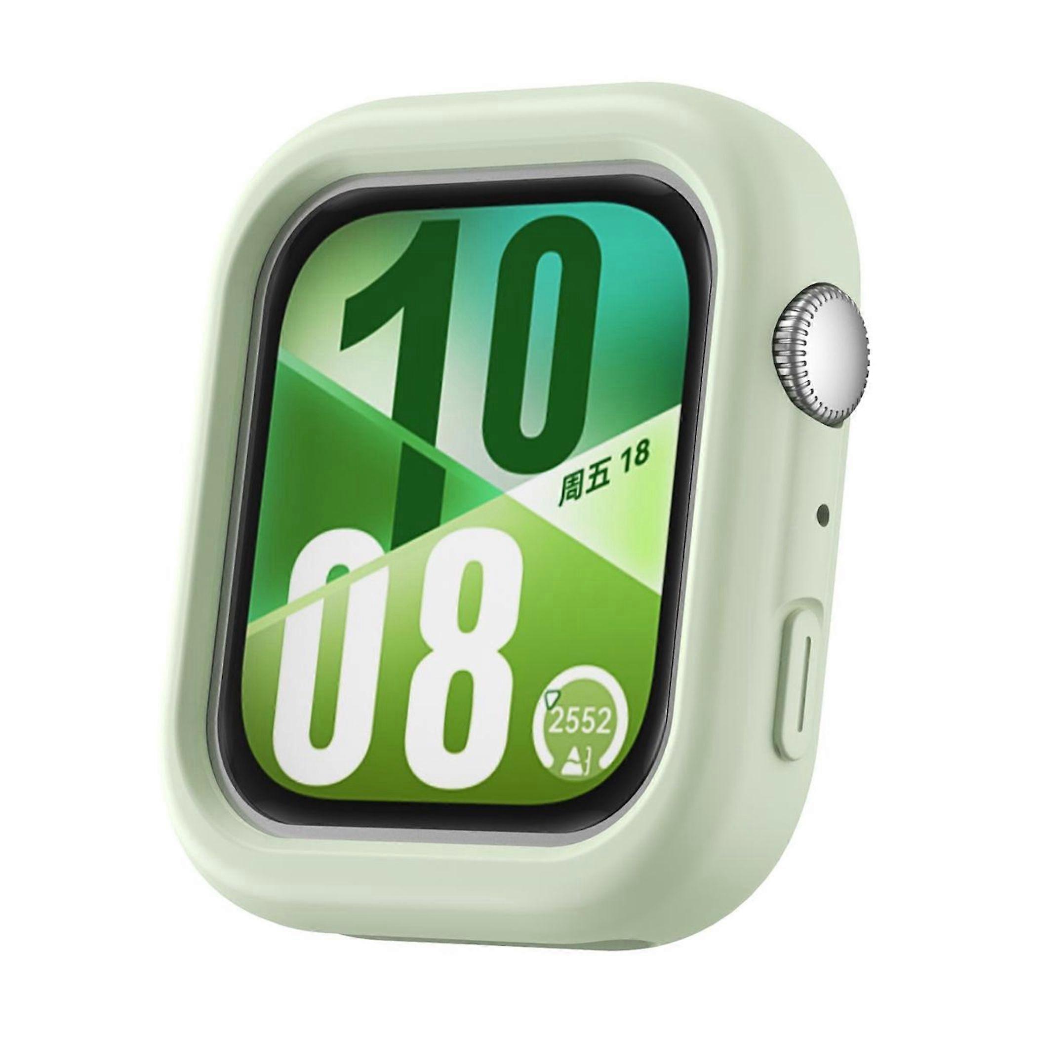 Silicone Protective Case for Huawei Watch Fit 4 Half Coverage Case Light Green