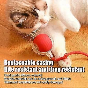 Interactief kattenspeelgoed, een slimme, automatisch rollende kattenbal, oplaadbaar via USB, automatisch rollend kattenspeelgoed (nieuw+).