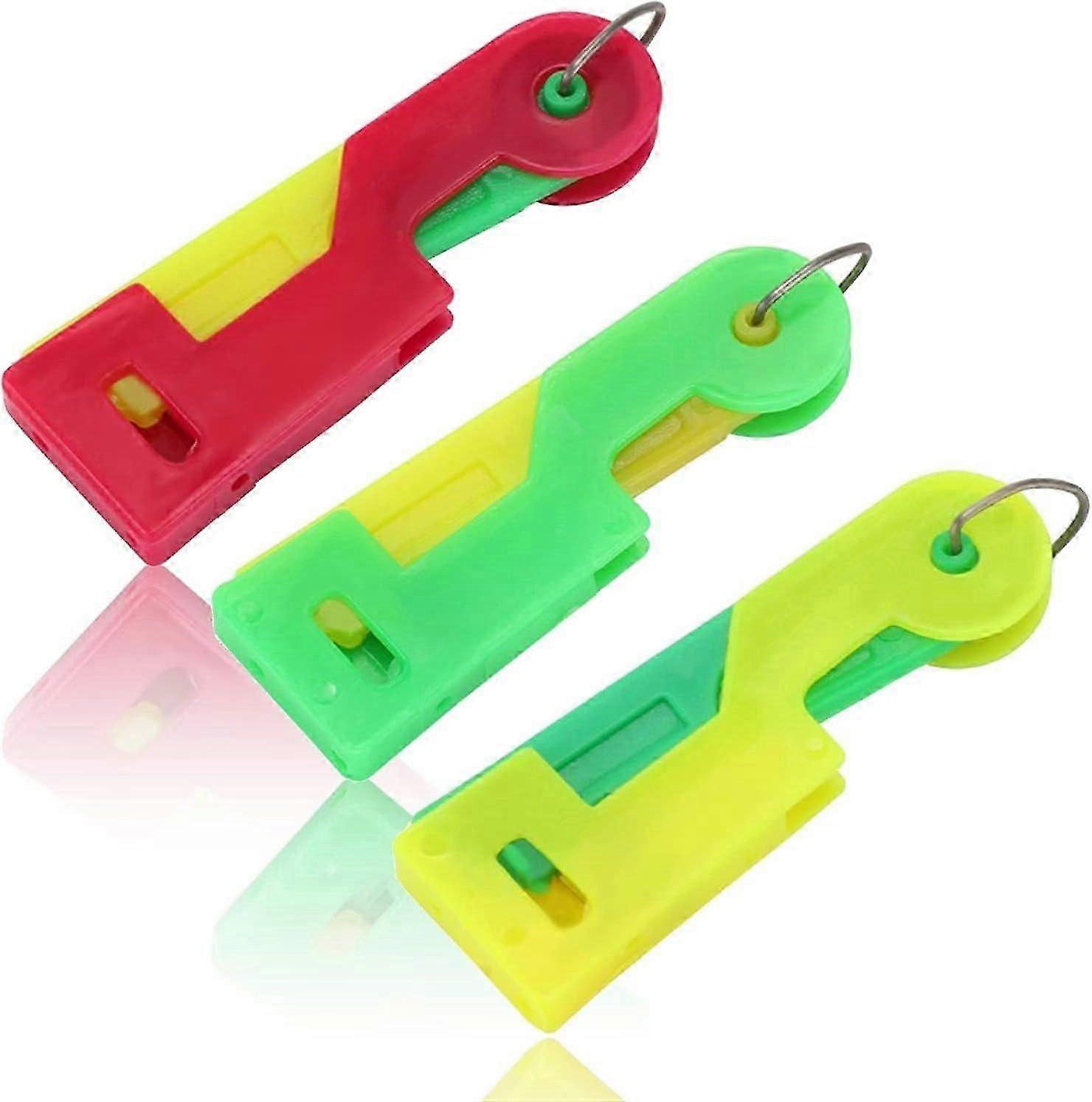 Automatic Needle Threader 3 Pack for DIY Threading Tools and Sewing Machine Needle Fast Threading ((Multiple Colors))