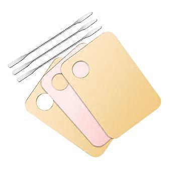 Makeup Mixing Palette Set with Hygienic Spatulas for Foundation and Nail Polish - Easy Clean