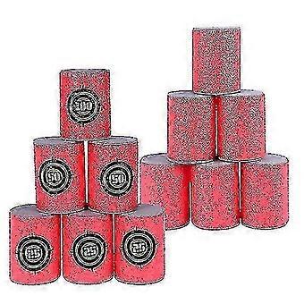 2026 Vorcool 12pcs Eva Target Cans For Guns Games Bullet Bow Shoot Dart Blasters