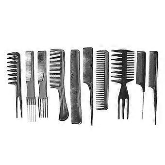 Juego de peines para peinar el cabello profesional de 10 piezas Juego de peines de peluquería de salón Juego de peines de peluquero