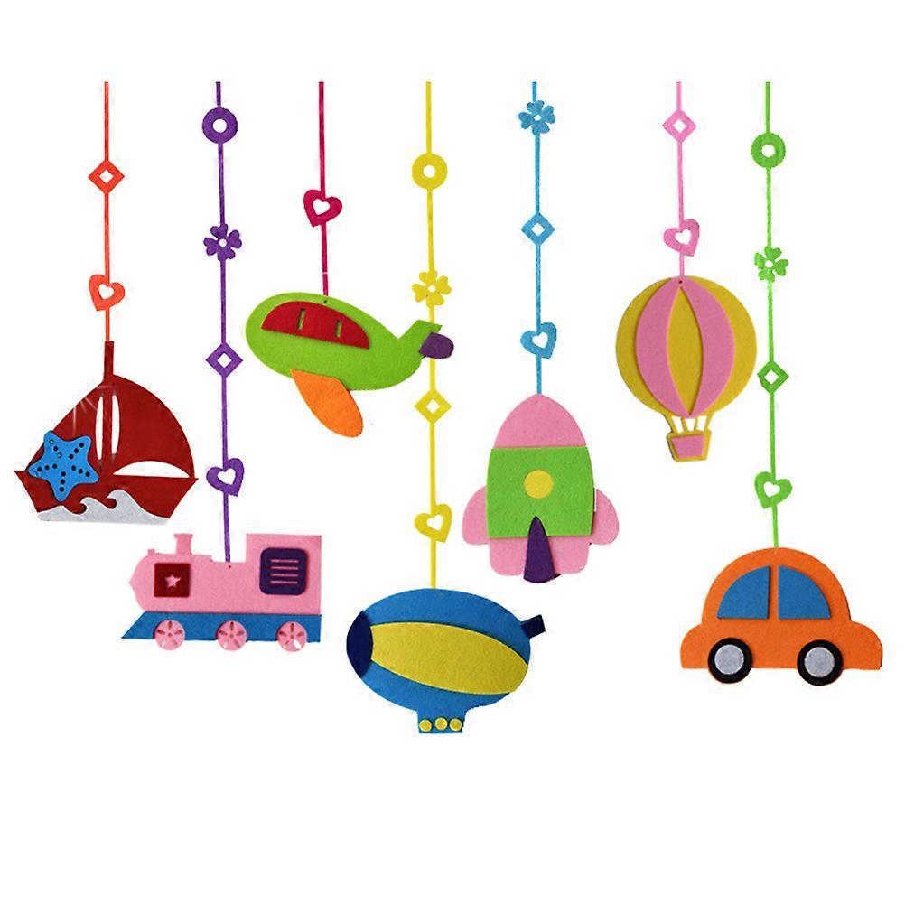 Assorted Color Classroom Ceiling Decorations Vehicle Hanging Pendants 7Pcs