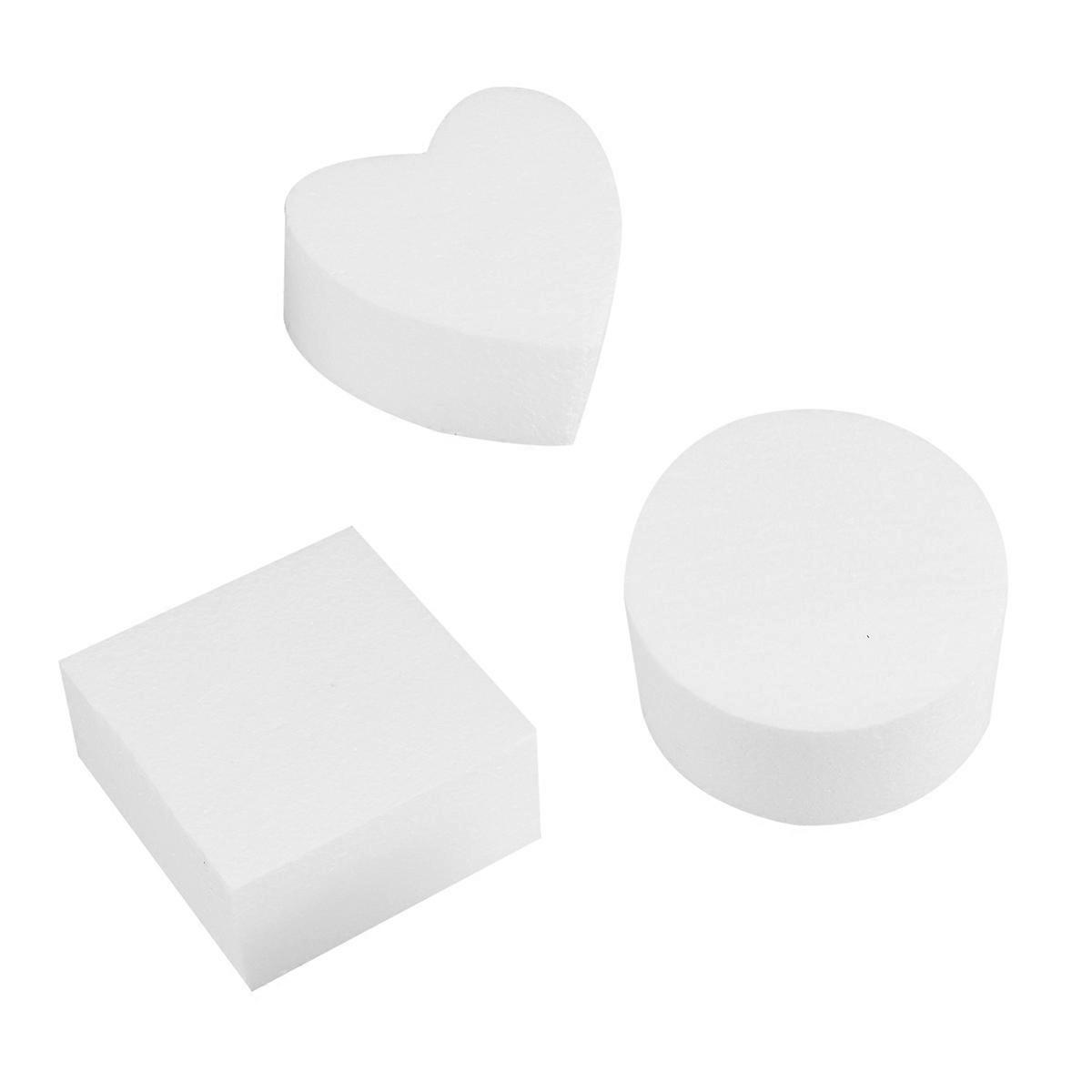 Cake Molds Round Square Heart Shape for Baking 3Pcs Mini Dummy Cake