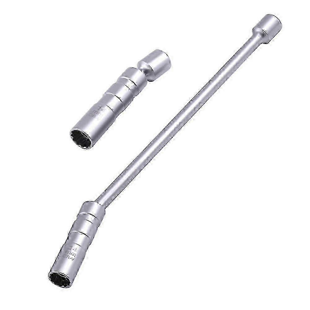 14MM Spark Plug Socket,3/8inch Drive Magnetic Thin Wall Spark Plug Socket Set Universal Joint 12 Po