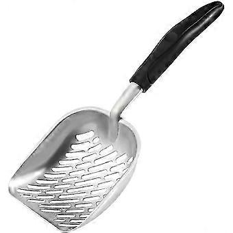 Aluminum Alloy Cat Litter Scoop with Deep Shovel and Long Handle, Jumbo Size