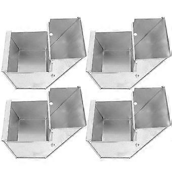 Metal Rabbit Feeder Box Easy to Clean Feeding Dispenser 16Pcs for Small Animals