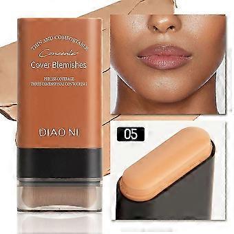Flawless Eraser Foundation Stick, Moisturizing Lightweight Foundation Stick with Brush, Multi-Purpose Foundation Stick, Covers Blemishes, Suitable for