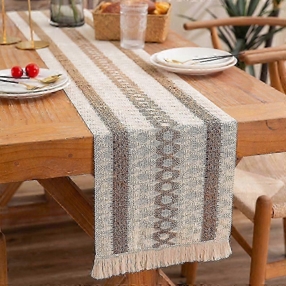2025 Latest Model Table runner linen table runner, washable vintage macrame table runner w